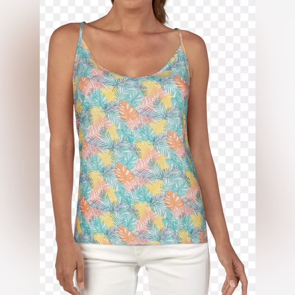 NWT Natural Reflections Tropical Racerback Tank Top Women's Size XL​